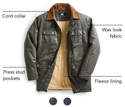 Wax look jacket